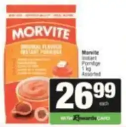 SuperSpar Morvite Instant Porridge Assorted offer