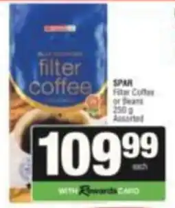 SuperSpar SPAR filter coffee Assorted offer