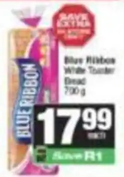 SuperSpar Blue Ribbon White Toaster Bread offer