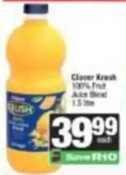 SuperSpar Clover Crush 100% Fruit Juice Blend offer