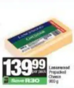 SuperSpar Lanewood Prepacked Cheese offer