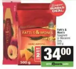 Spar Fatti's & Moni's Macaroni offer