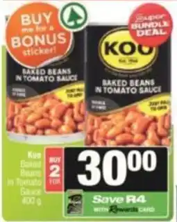 Spar Koo Baked Beans in Tomato Sauce offer