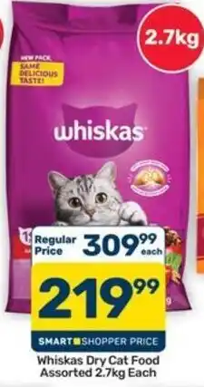 Pick n Pay Hypermarket Whiskas Dry Cat Food Assorted offer