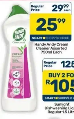 Pick n Pay Hypermarket Handy Andy Cream Cleaner Assorted offer