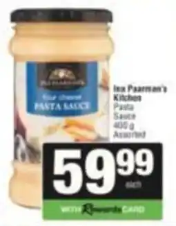 SuperSpar Iea Paarman's Kitchen Pasta Sauce Assorted offer