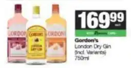 SuperSpar Gordon's London Dry Gin offer