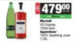 SuperSpar Martell VS Cognac and Appletiser offer