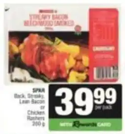 SuperSpar SPAR Back, Streaky, Lean Bacon or Chicken Rashers offer