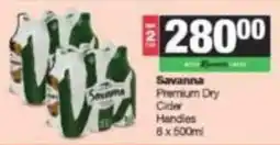 SuperSpar Savanna Premium Dry Cider Handles offer