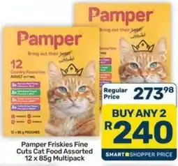 Pick n Pay Hypermarket Pamper Friskies Fine Cuts Cat Food Assorted offer