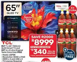 Pick n Pay Hypermarket TCL 65" QLED TV offer