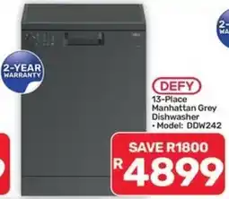 Pick n Pay Hypermarket DEFY 13-Place Manhattan Grey Dishwasher offer