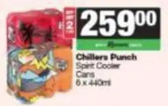 SuperSpar Chillers Punch Spirit Cooler Cans offer