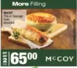 SuperSpar McCoy Pies or Sausage Rolls Assorted offer