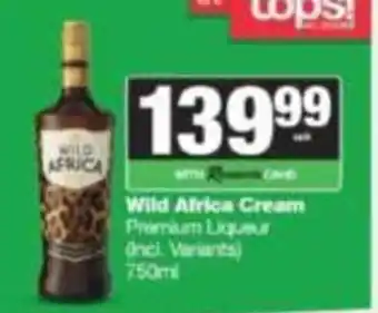 SuperSpar Wild Africa Cream Premium Liqueur offer
