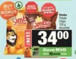 Spar Simba Potatoes Chips Assorted offer