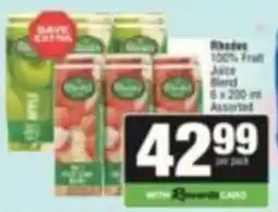 Spar Rhodes 100% Fruit Juice Blend Assorted offer