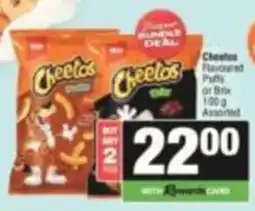 Spar Cheetos Flavoured Puffs or Brix Assorted offer