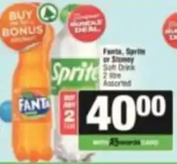 Spar Fanta, Sprite or Stoney Soft Drink Assorted offer