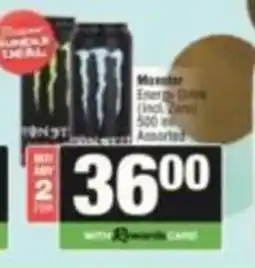 Spar Monster Energy Drink Assorted offer