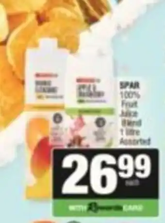 Spar SPAR 100% Fruit Juice Blend Assorted offer