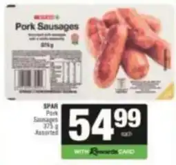 SuperSpar SPAR Pork Sausages Assorted offer