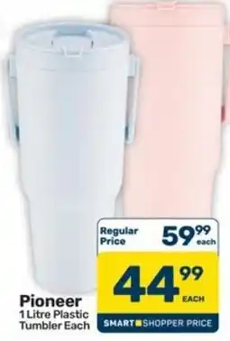 Pick n Pay Hypermarket Pioneer 1 Litre Plastic Tumbler offer