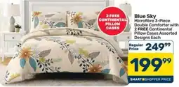 Pick n Pay Hypermarket Blue Sky Microfibre 3-Piece Double Comforter Assorted offer