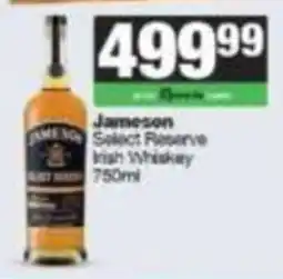 SuperSpar Jameson Select Reserve Irish Whiskey offer