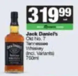 SuperSpar Jack Daniel's Old No. 7 Tennessee Whiskey offer