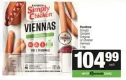 SuperSpar Rainbow Simply Chicken Viennas offer