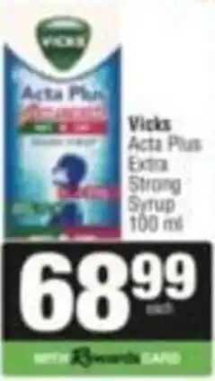 Spar Vicks Acta Plus Extra Strong Syrup offer