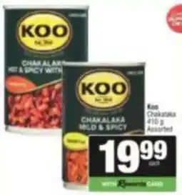 SuperSpar Koo Chakalaka Assorted offer
