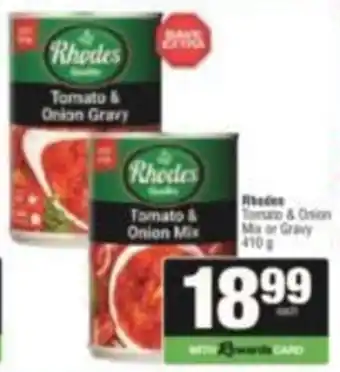SuperSpar Rhodes Tomato & Onion Mix offer