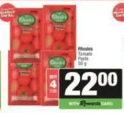 SuperSpar Rhodes Tomato Paste offer