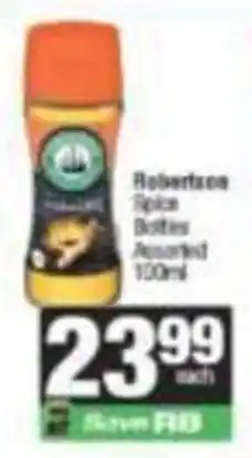 SuperSpar Robertson Spice Bottles Assorted offer
