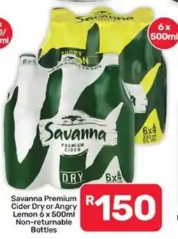 Pick n Pay Hypermarket Savanna Premium Cider Dry or Angry Lemon offer