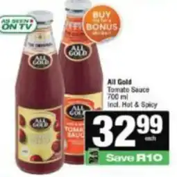 KwikSpar All Gold Tomato Sauce offer