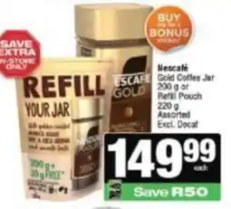 KwikSpar Nescafe Gold Coffee Jar Assorted offer