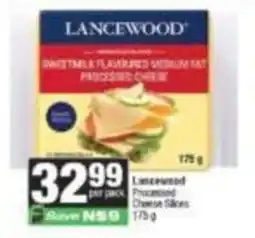 Spar Lancewood Processed Cheese Slices offer