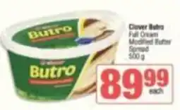 Spar Clover Butro Full Cream Modified Butter Spread offer