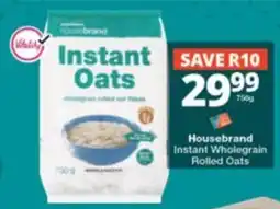 Checkers Housebrand Instant Wholegrain Rolled Oats offer