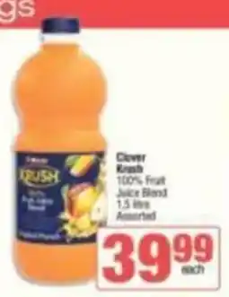 Spar Clover Krush 100% Fruit Juice Blend Assorted offer