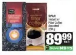 Spar SPAR Instant er Filter Coffee Assorted offer