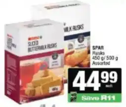 KwikSpar SPAR Sliced Buttermilk Rusks Assorted offer