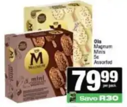 KwikSpar Ola Magnum Minis Assorted offer