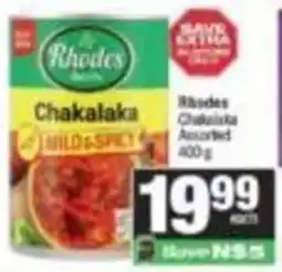 Spar Rhodes Chakalaka Mild & Spicy offer