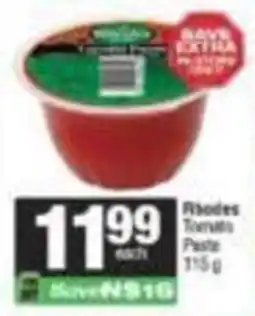 Spar Rhodes Tomato Paste offer