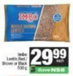 Spar IMRO Whole Brown Lentils offer